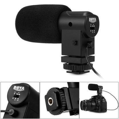 BOYA BY-V01 Stereo Mini Camera Condenser Microphone BYV01 BY-V01