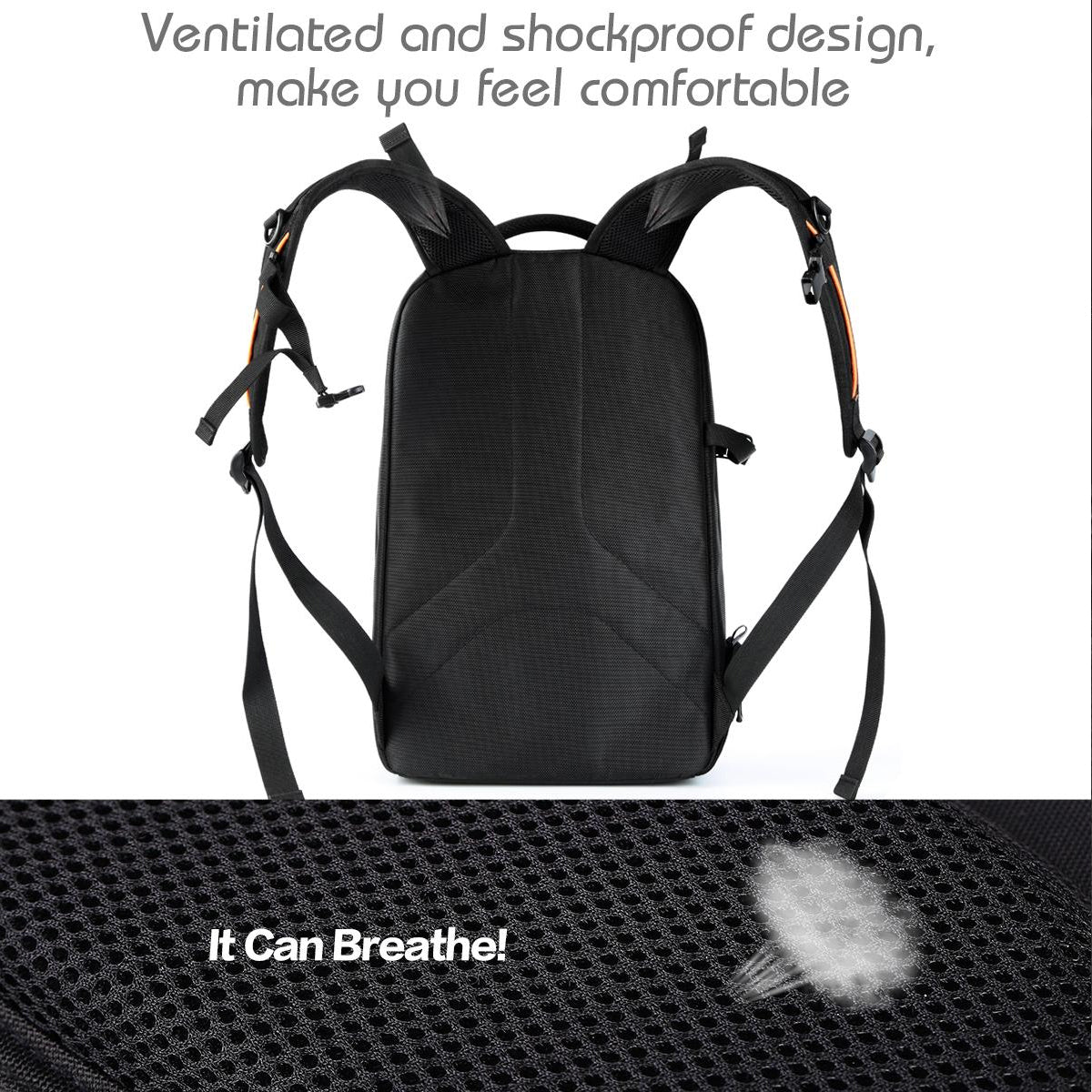 K&F Concept Nylon Large DSLR Camera Backpack for DSLR Mirrorless Camera Travel Photography Bag - KF13.037 SHUTTERPAK LARGE