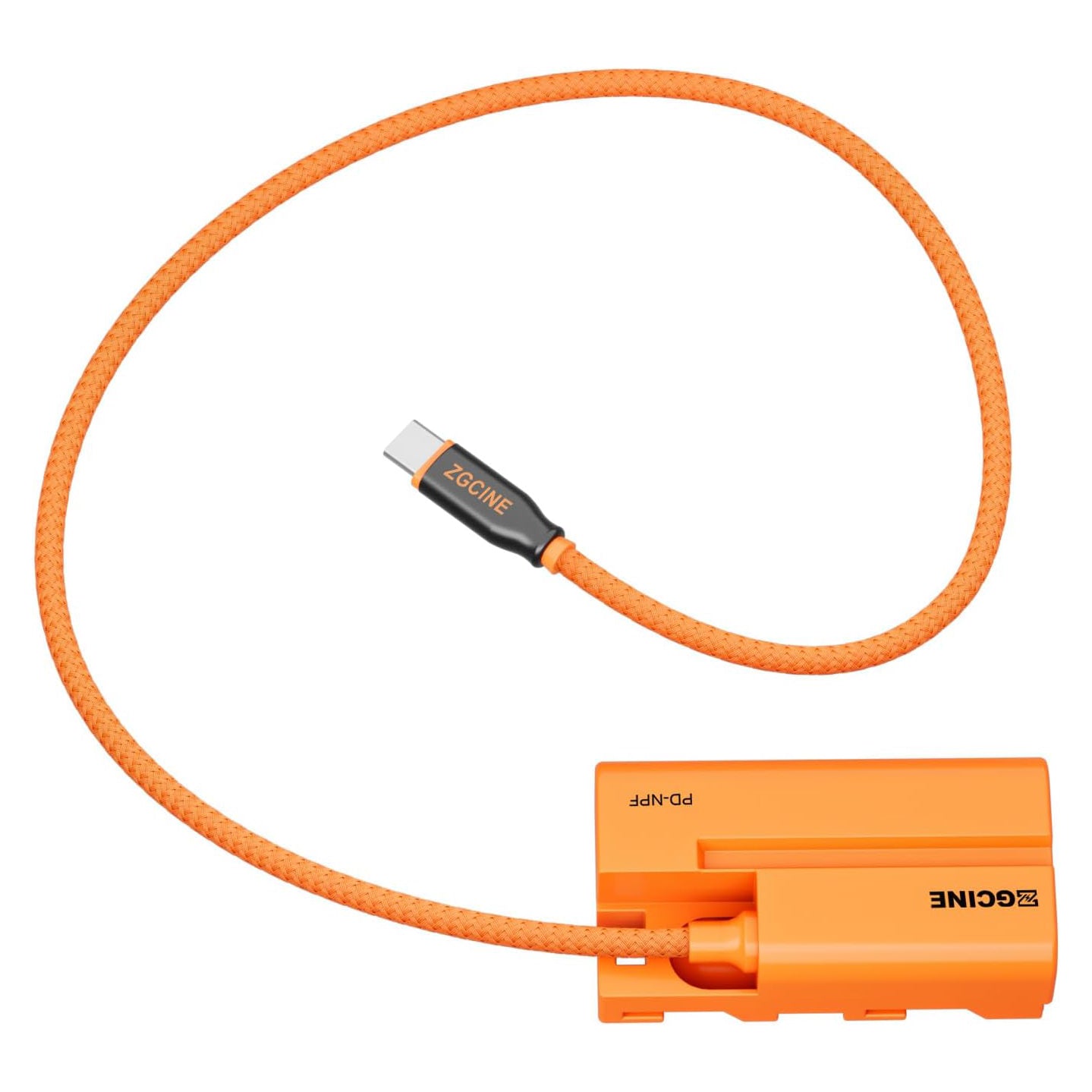 ZGCINE D-Tap / USB-C PD to NPF Dummy Battery Cable Braided Wire for Sony Cameras