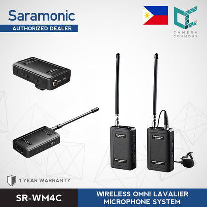 Saramonic SR-WM4C VHF Camera-Mount Wireless Omni Lavalier Microphone System