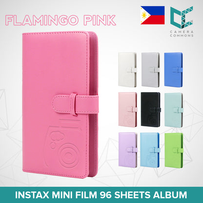 Photo Album 96 Pockets Slots Plain Colors for Fujifilm Instax Mini Film