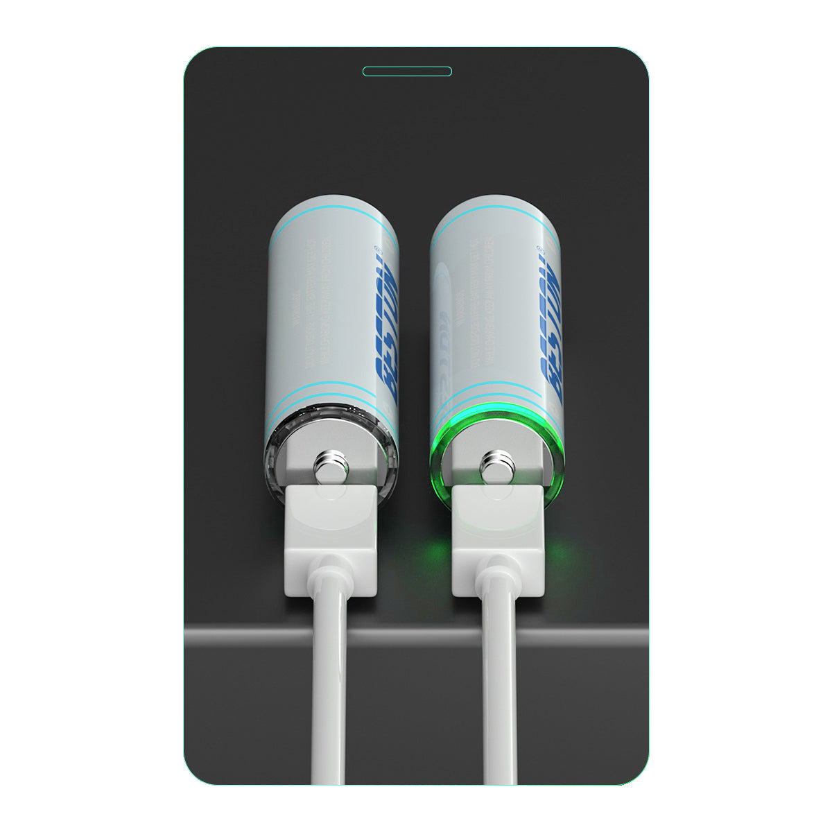 Beston 4pcs AA 1.5V Li-ion 2200mwh USB to Type C Rechargeable Lithium Battery 2AC-60 with Cable