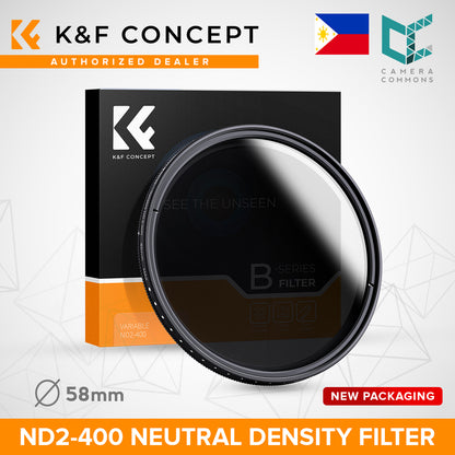 CLEARANCE KF FILTER VARIABLE FADER NDX, ND2-400 62MM OS