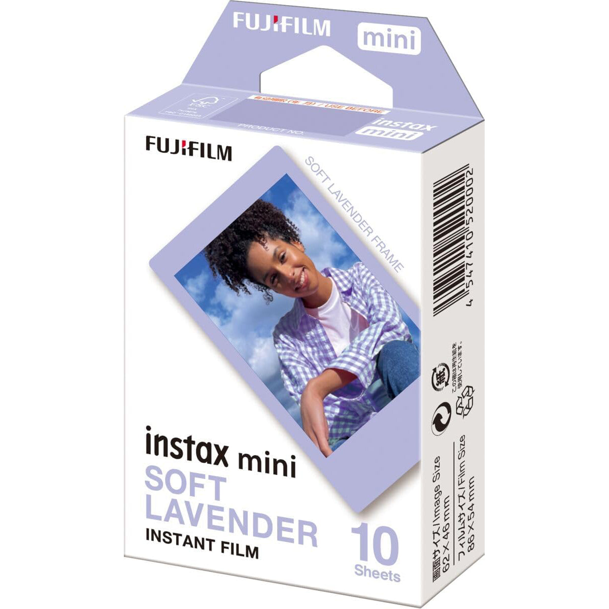 FUJIFILM Instax Mini Soft Lavender Instant Film Lilac Light Purple Violet Pastel 10 Sheets