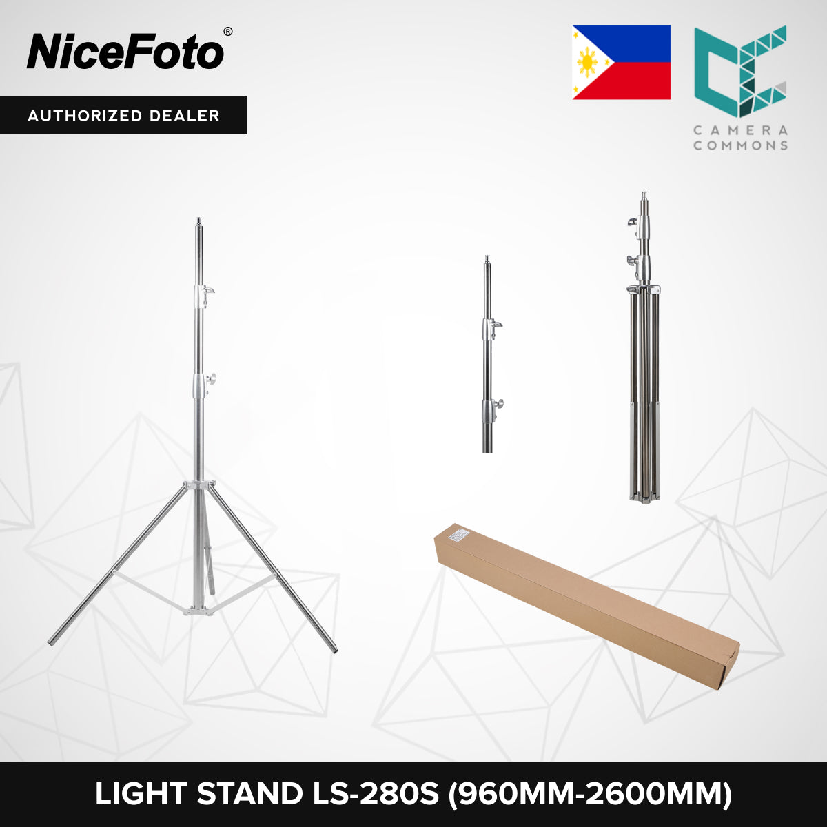 NICEFOTO Professional Heavy Duty C-Stand Light Stand with Boom Arm Equipment CStand Y660II Y660III