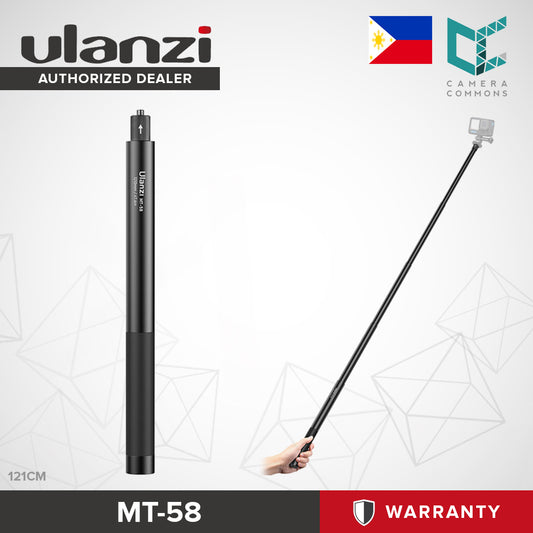 Ulanzi MT-58 121cm MT-57 81cm Extendable Selfie Stick Silicone Grip for Action Cameras 3031 3032