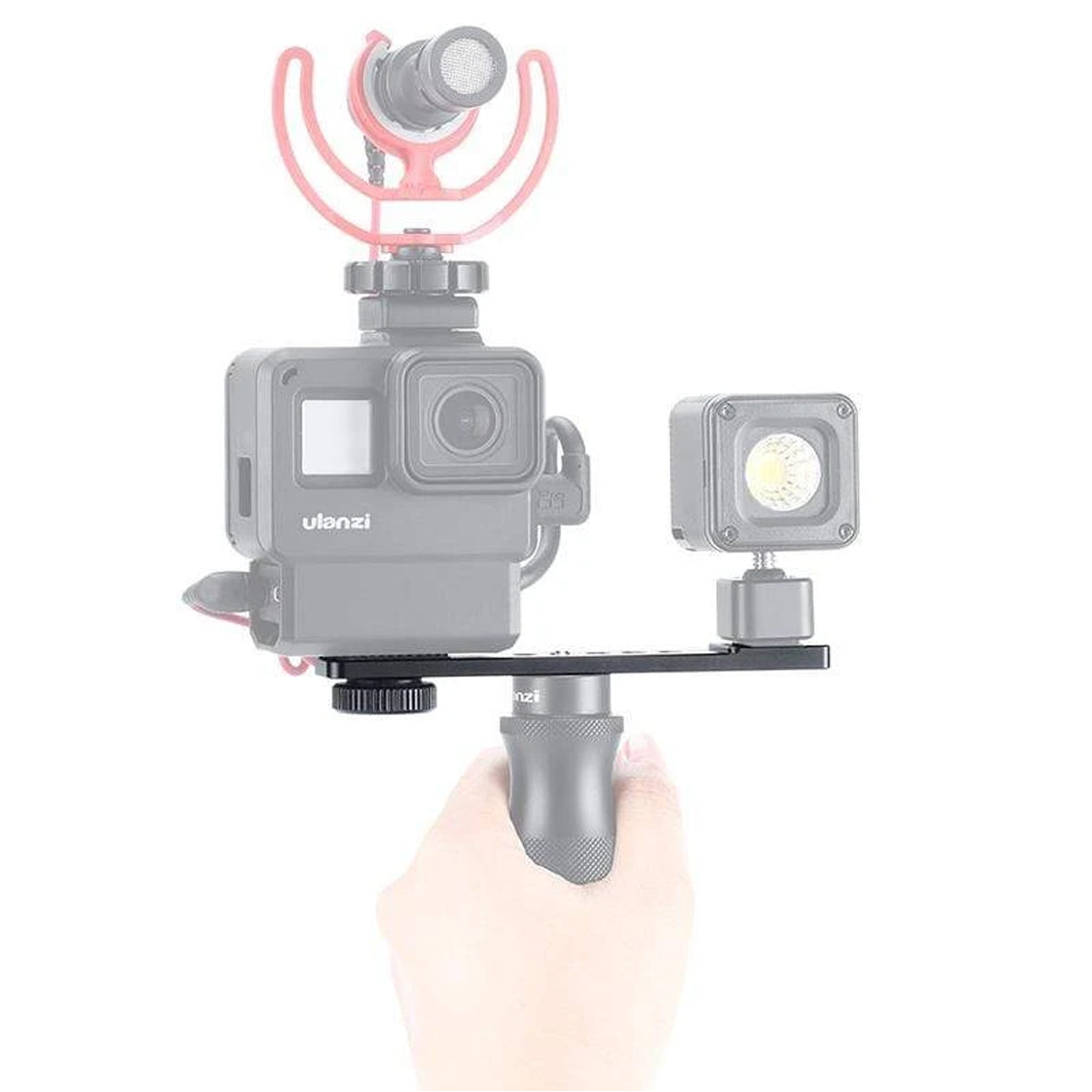 Ulanzi PT-7 Extension Bar Bracket with Cold Shoe 1/4 Screw for LED Video Light PT7