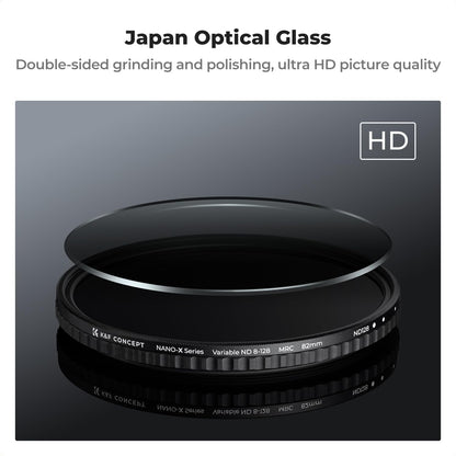 CLEARANCE K&F Concept ND8 to ND128 Variable Neutral Density Filter Slim Fader ND Filter Nanotec Ultra-Slim 37mm 40.5mm 43mm 46mm 52mm 55mm 58mm 62mm 67mm 72mm 77mm 82mm