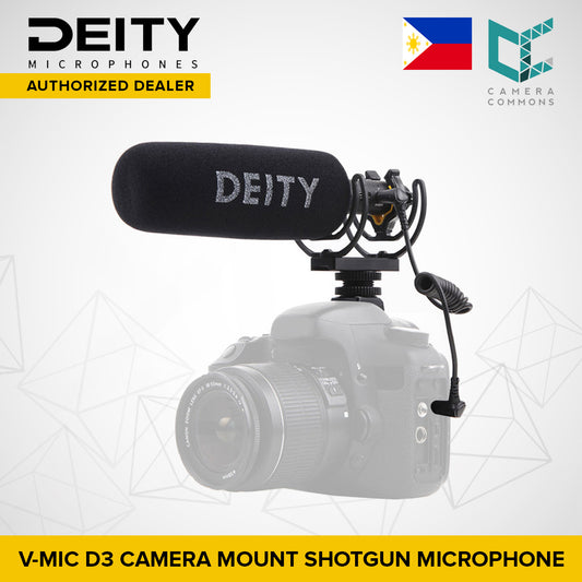 Deity Microphones V-Mic D3 Super-Cardioid Directional Shotgun Microphone with Rycote Shockmount and PERGEAR Cloth for DSLRs, Camcorders, Smartphones, Tablets, Handy Recorders, Laptop and Bodypack Transmitters