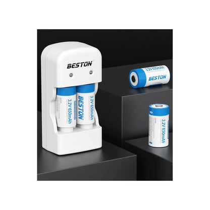 Beston RCR123A 650mah Li-ion Rechargeable Battery 3.2V 2.08Wh