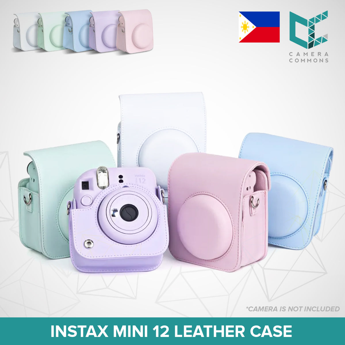 Leather Case Flannel Case Bag Cover Plain Colors for Fujifilm Instax Mini 11 Mini 12 Instant Film Camera PU Leather