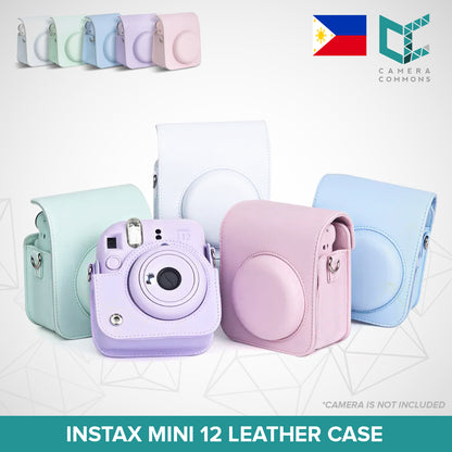 Leather Case Flannel Case Bag Cover Plain Colors for Fujifilm Instax Mini 11 Mini 12 Instant Film Camera PU Leather