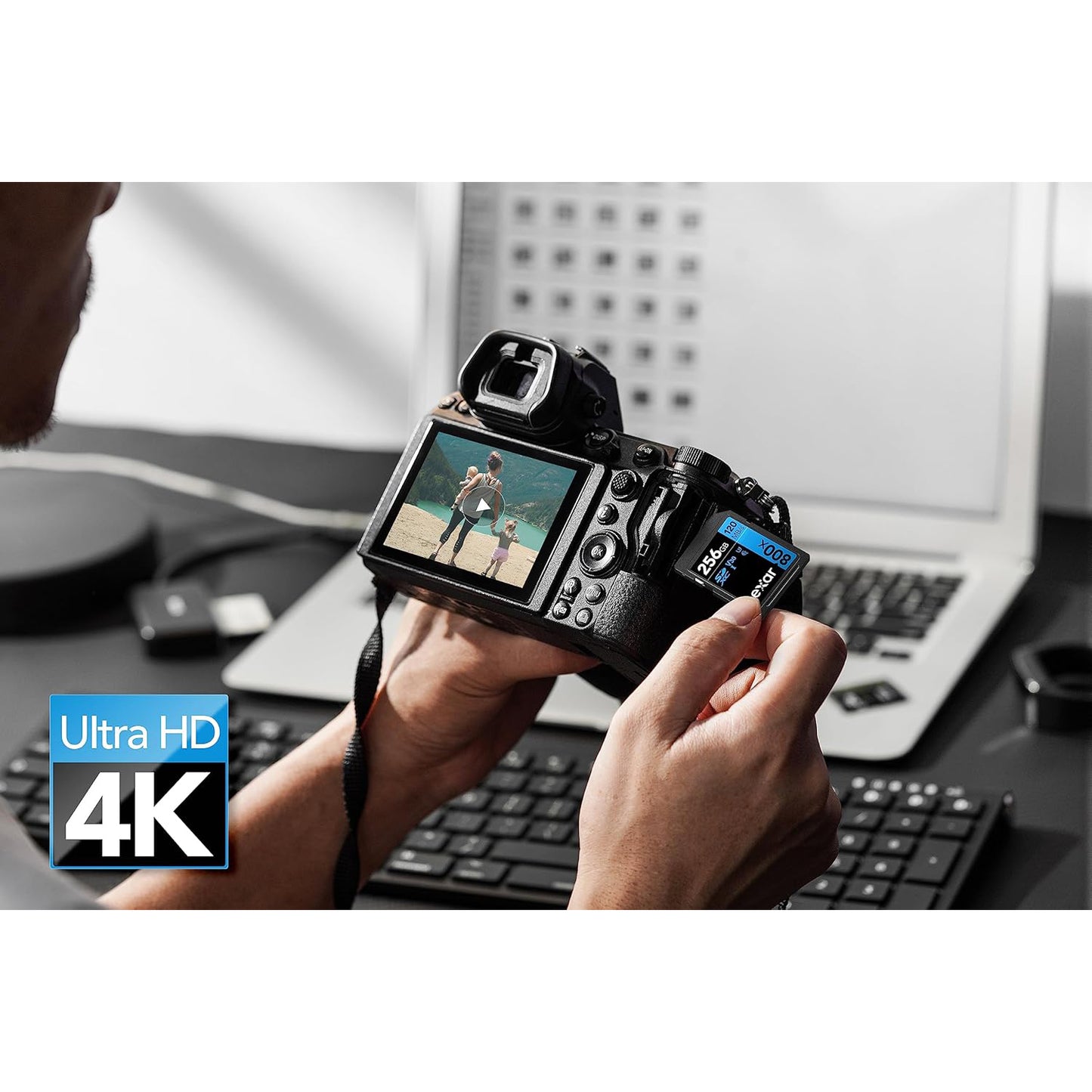 Lexar High-Performance 800x UHS-I SDXC SD Memory Card Blue Series (32GB, 64GB, 128GB, 256GB)