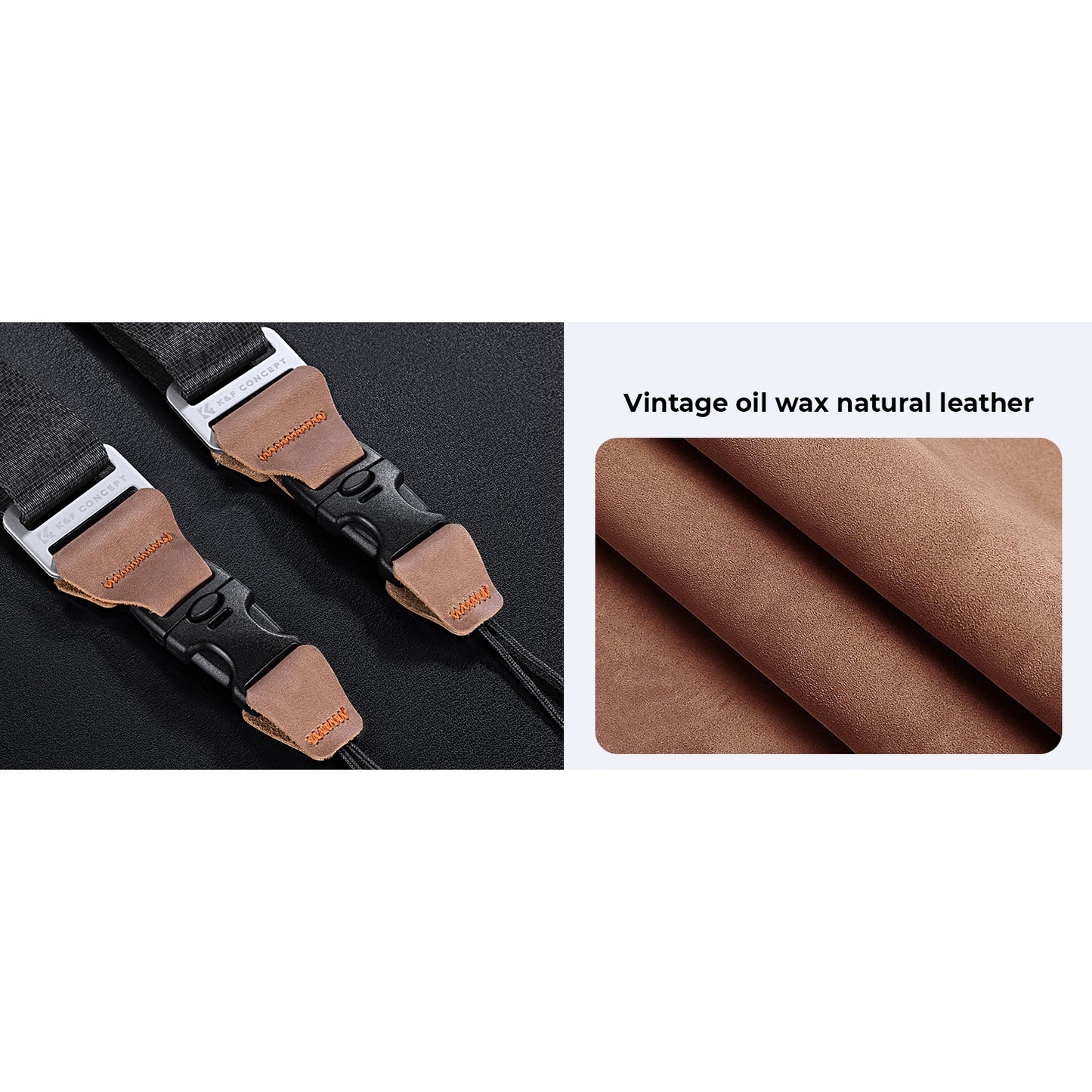 K&F Concept KF13.115V1 32mm Camera Neck Strap with Quick Release Adjustable Shoulder Sling for Photographers