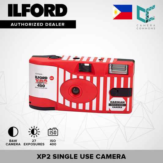 ILFORD XP2 Black and White Disposable Camera with 27 Exposures ISO 400 35mm Film Format C41