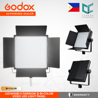 Godox LED1000Bi II Version 2 Bi-Color Video LED Light Panel Photography Videography Studio Lighting