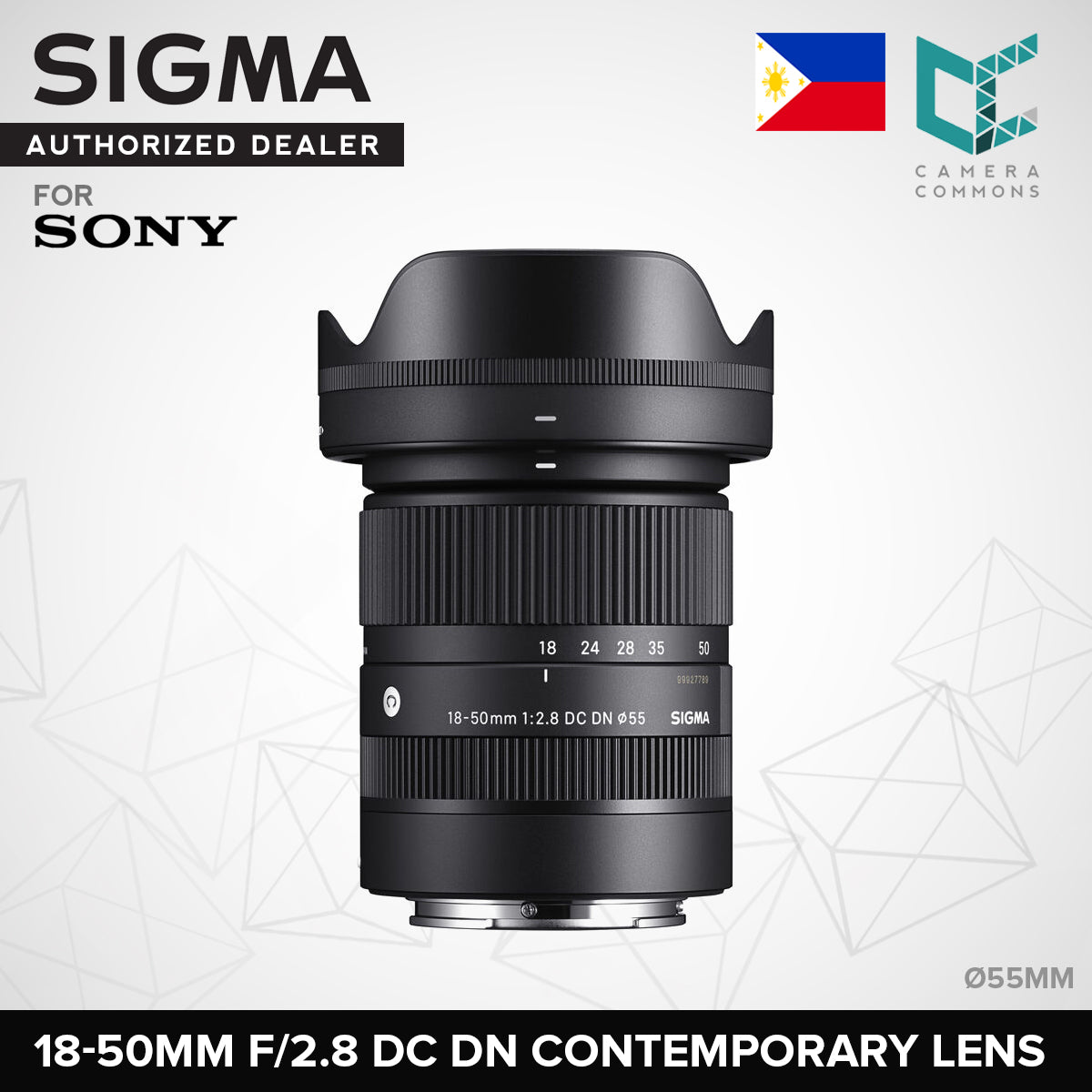 Sigma 18-50mm f2.8 DC DN Contemporary APS-C Lens for Sony E Mirrorless Cameras