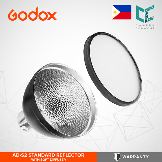 Godox AD-S2 4.7 Standard Bowl Reflector with Soft Diffuser for AD360 and AD200 Bare-Bulb Heads ADS2