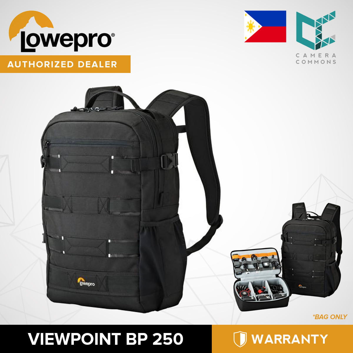 Lowepro ViewPoint BP 250 Backpack for DJI Mavic Drone or Action Cameras
