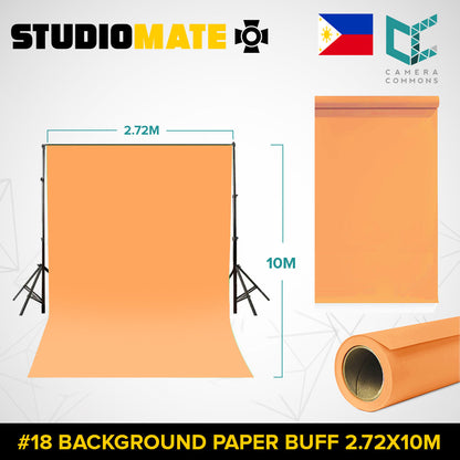 Studiomate Seamless Photography Videography Backdrop Background Paper 2.72x10m / 8.92x32 ft Studio Equipment