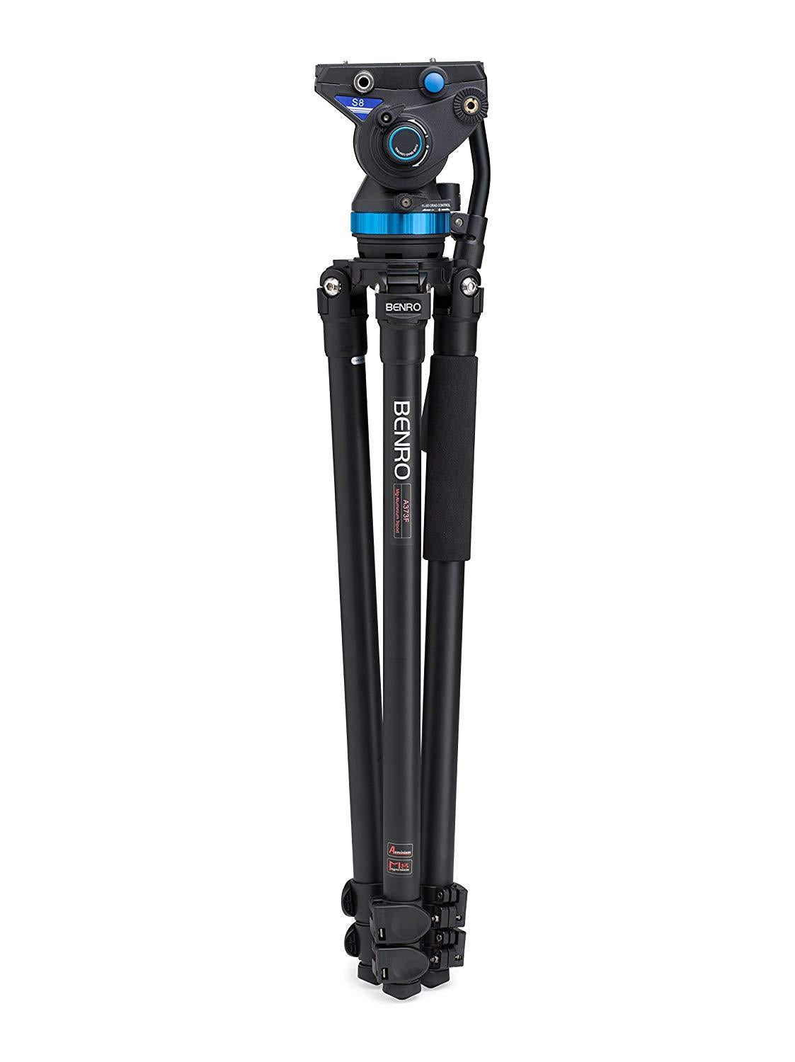 Benro A373FBS8 S8 Video Tripod with S8 Head and AL Flip Lock Legs Kit