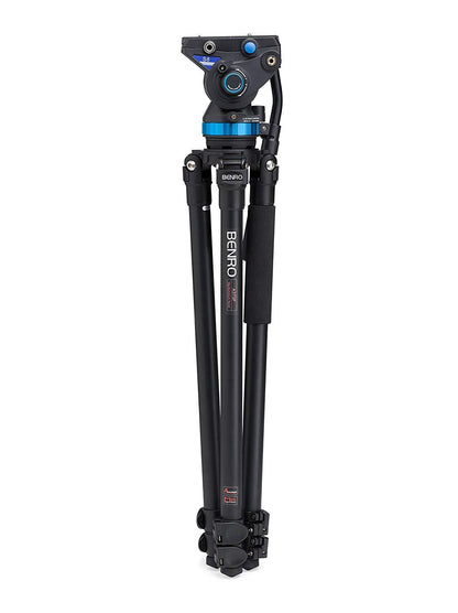 Benro A373FBS8 S8 Video Tripod with S8 Head and AL Flip Lock Legs Kit