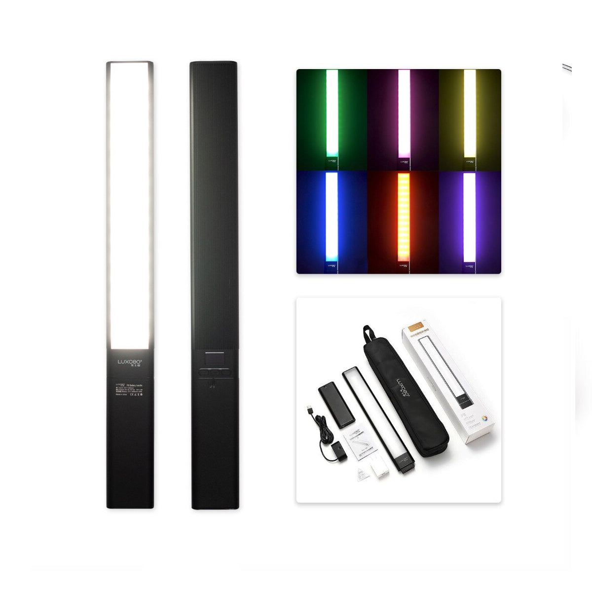 LUXCEO P6 LED Video Light Wand APP Control Full Color 12 Lighting Mode, CRIÃ¢ÂÂ¥95