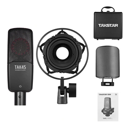 Takstar TAK45 Recording Condenser Unidirectional Microphone Mic