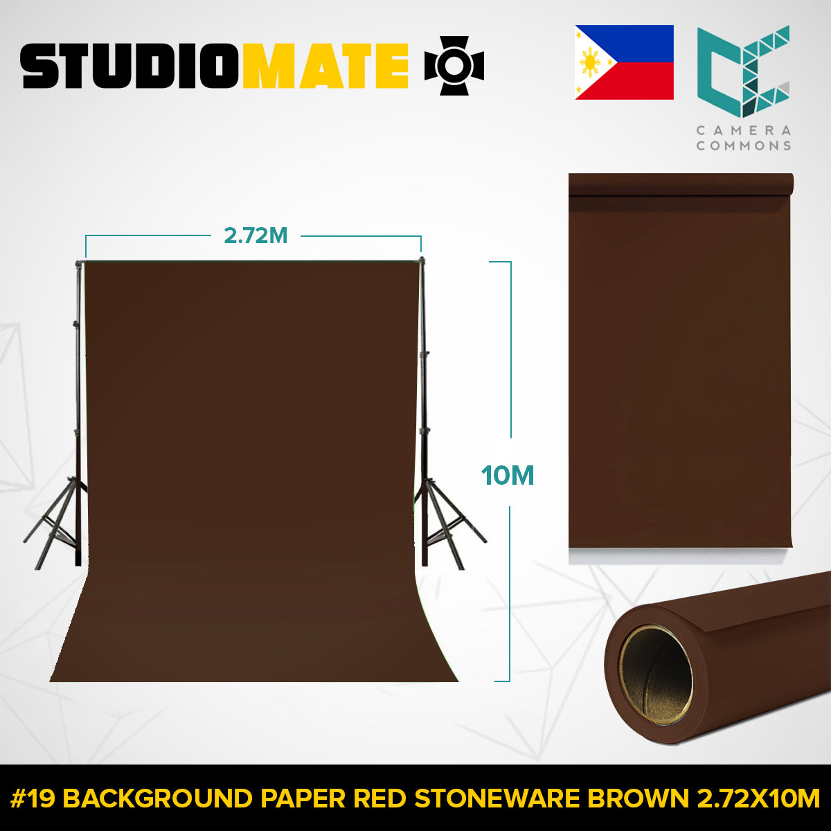 Studiomate Seamless Photography Videography Backdrop Background Paper 2.72x10m / 8.92x32 ft Studio Equipment