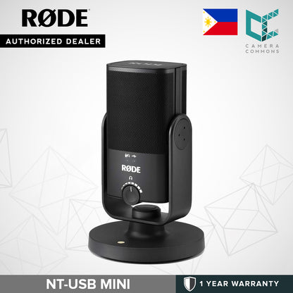 Rode NT-USB Mini USB Microphone Detachable Magnetic Stand Built-in Pop Filter Headphone Amplifier