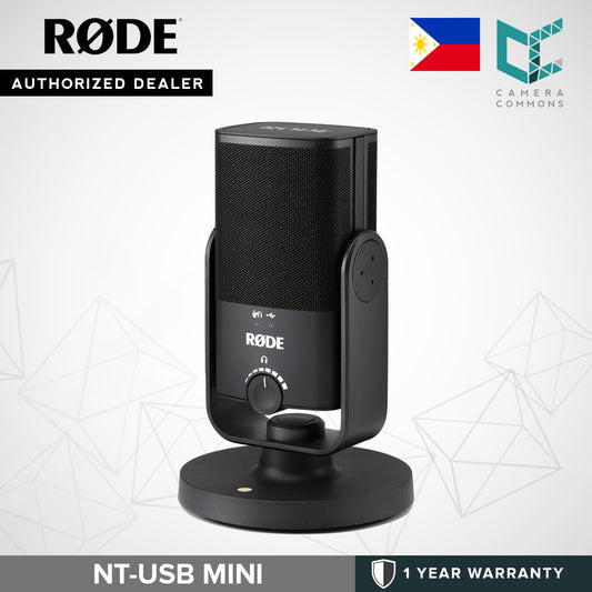 Rode NT-USB Mini USB Microphone Detachable Magnetic Stand Built-in Pop Filter Headphone Amplifier