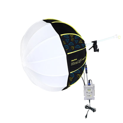 NICEFOTO Umbrella Studio Light with Softbox Quick Set-Up Parabolic / Lantern Daylight/Bi-Color