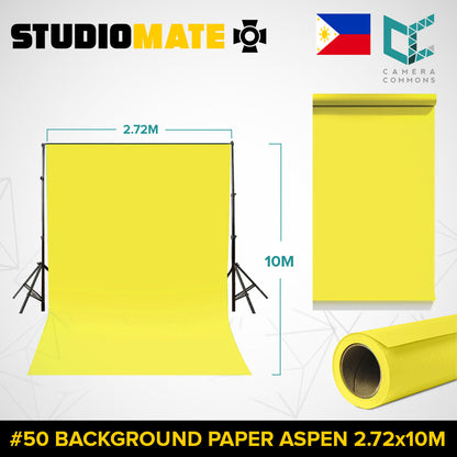 Studiomate Seamless Photography Videography Backdrop Background Paper 2.72x10m / 8.92x32 ft Studio Equipment