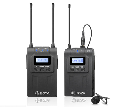 CLEARANCE BOYA BY-WM8 PRO K1 UHF Dual Channel Wireless Lapel Receiver BYWM8PK1