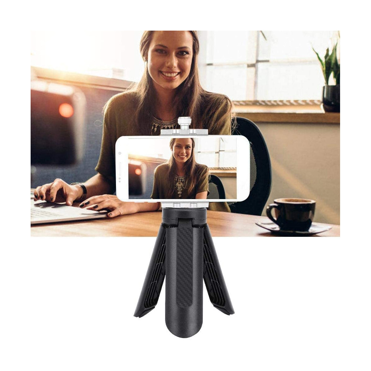 Ulanzi MT-05 Mini Tripod Professional Mini Folding Tripod Monopod 1/4 Screw for Phone Smartphone Video Stand Handle Grip MT05