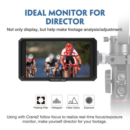 FEELWORLD Master MA5 5 inch Camera Monitor 4K HDMI 8V DC In/Out Full HD IPS Video Assist for DSLR