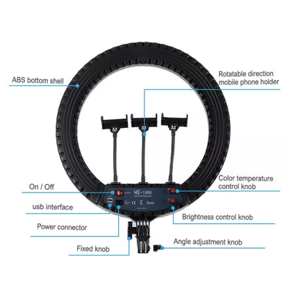CLEARANCE Studiomate HQ-18N LED Ring Light 18"