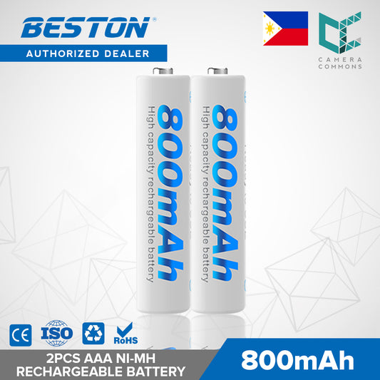 Beston 2pcs of AAA 800mAh Rechargeable Battery