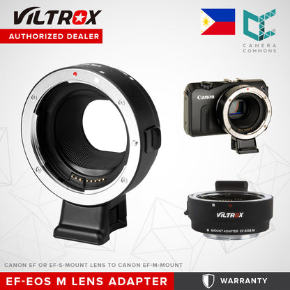 Viltrox EF-EOS M Lens Mount Adapter Auto Focus for Canon EOS (EF/EF-S) Lens to Canon EOS M (EF-M Mount) Mirrorless Camera Body