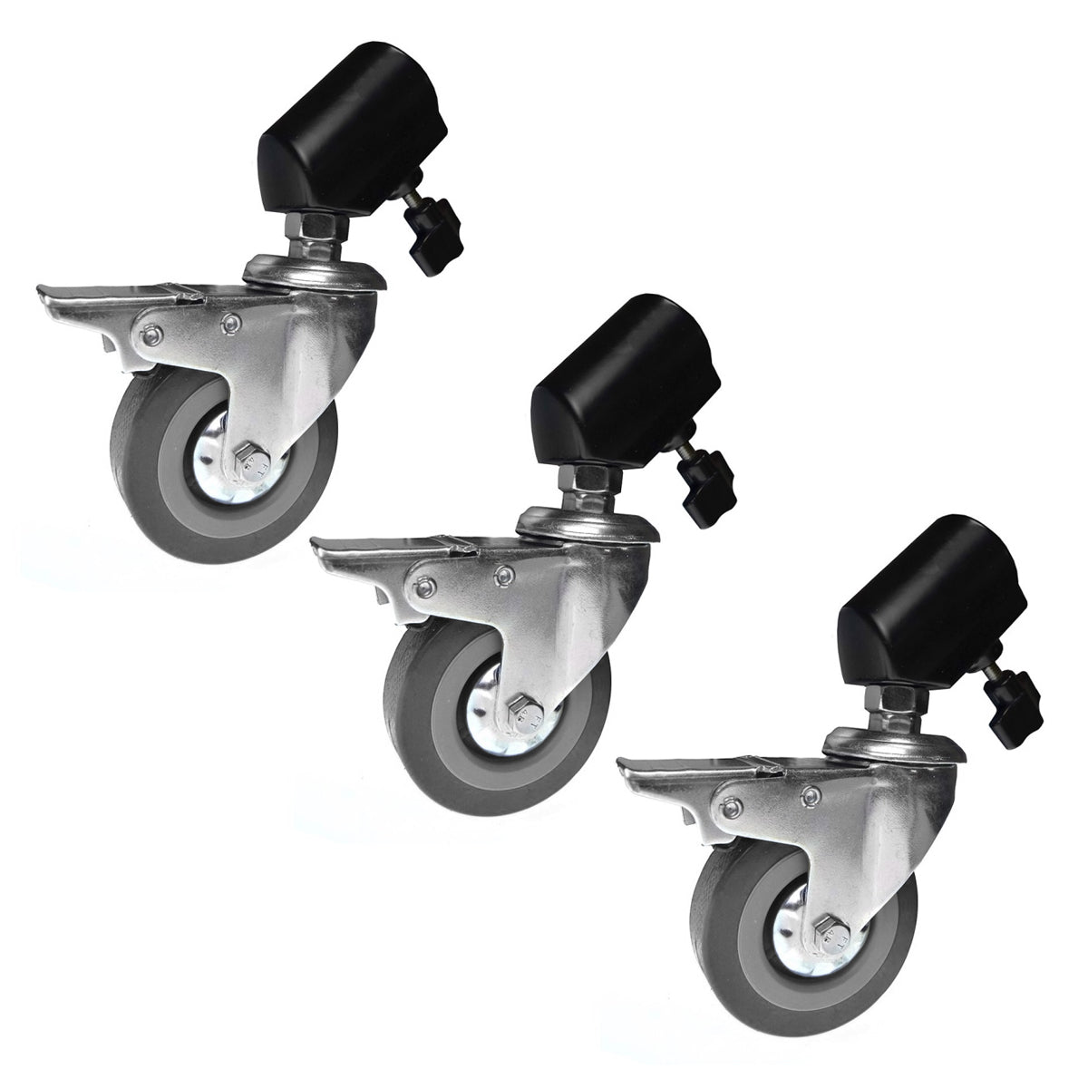STUDIOMATE SM8 Heavy Duty 3pcs Caster Wheels with Lock | Photography Studio Accessory