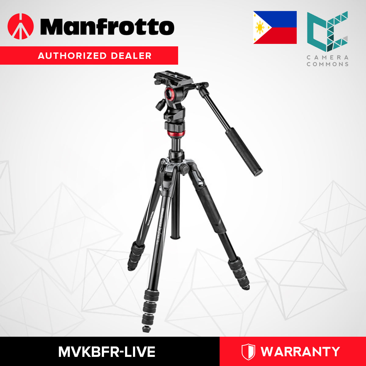 Manfrotto MVKBFR-LIVE BeFree Live Video Tripod Kit (Latest Version)