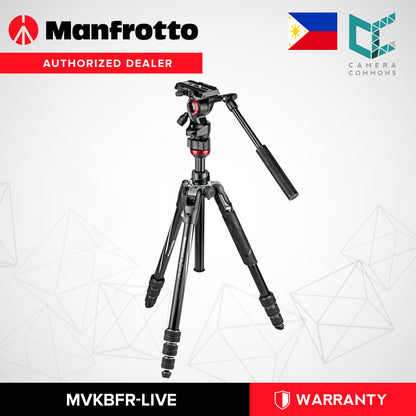 Manfrotto MVKBFR-LIVE BeFree Live Video Tripod Kit (Latest Version)