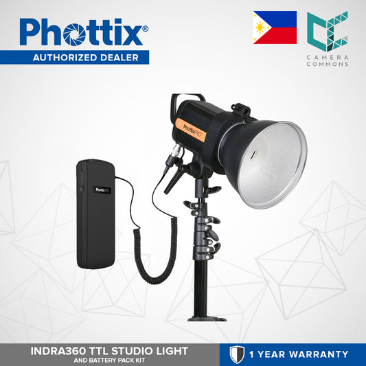 Phottix Indra 360 TTL Studio Light and Battery Pack Kit Studio Equipment Indra360 PH00206