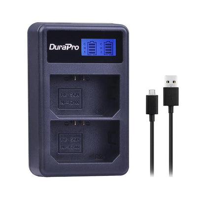 DuraPro 1pc LCD Dual USB Charger for Sony NP-FZ100 NP FZ100 BC-QZ1 Alpha 9 Alpha 9R Sony Alpha 9 S Digital Camera
