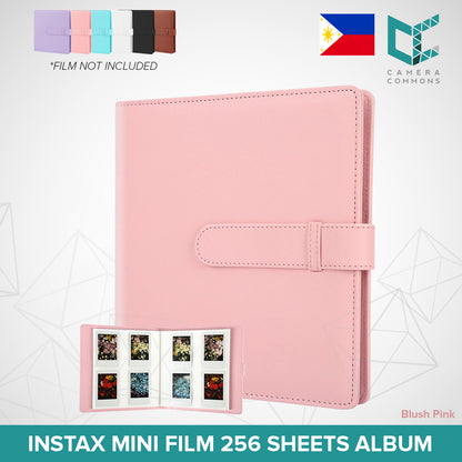 Photo Album 256 Pockets Slots Plain Colors for Fujifilm Instax Mini Films