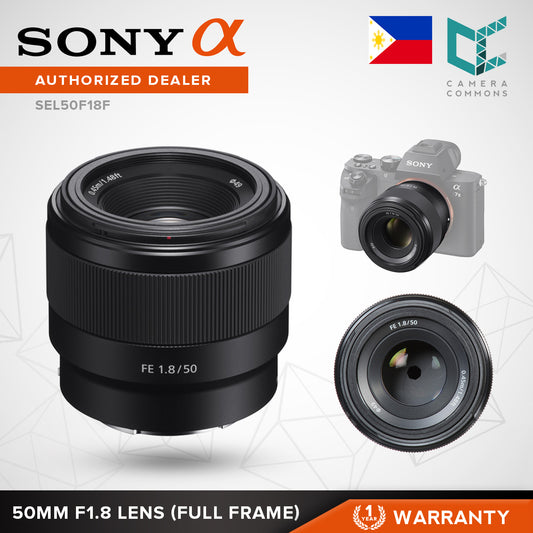Sony Lens FE 50mm F1.8 FF Full Frame SEL50F18F