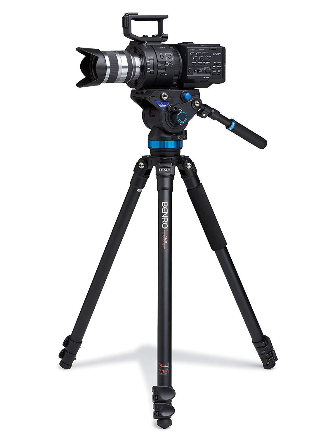 Benro A373FBS8 S8 Video Tripod with S8 Head and AL Flip Lock Legs Kit