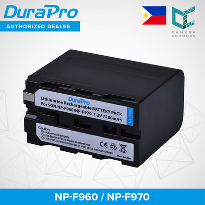 DuraPro 7200mAh NP-F960 NP F970 F960 Rechargeable Camera Battery