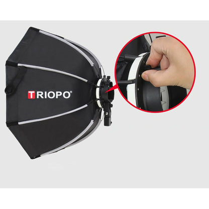 Triopo KX65 65cm Softbox with Handle Octagon Umbrella for Flash Godox V1 Speedlite Outdoor Studio
