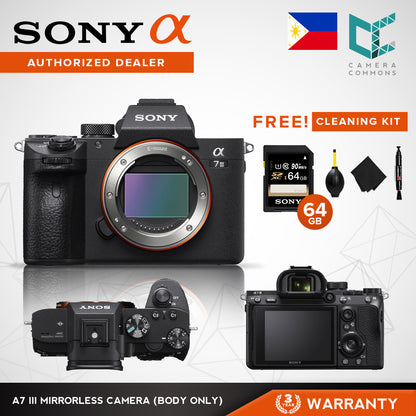 Sony Alpha a7 III Mirrorless Digital Camera (Body Only) ILCE-7M3 A7M3